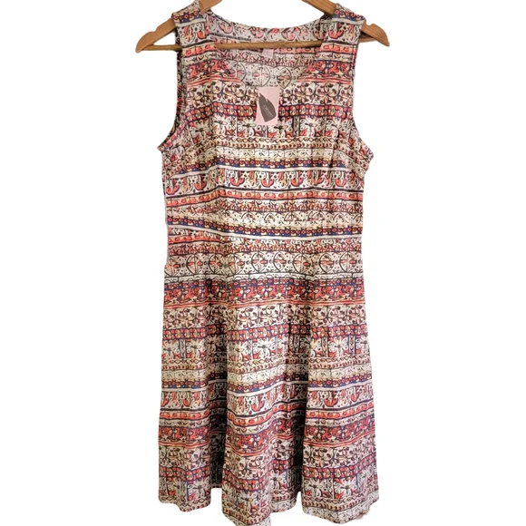 Forever 21 | Dresses | Forever 2 Contemporary Tribal Boho Linen Fit And  Flare Dress Nwt | Poshmark